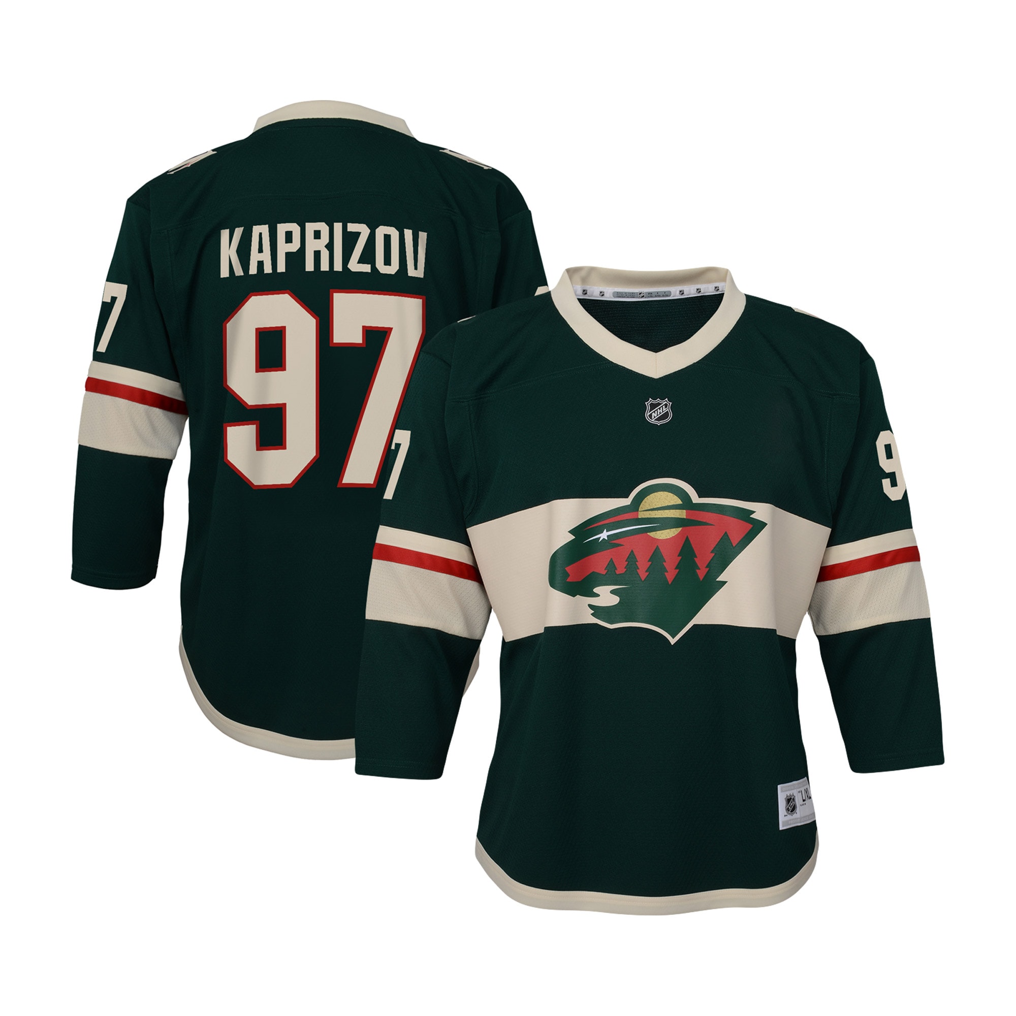 Kirill Kaprizov Minnesota Wild Youth Home Replica Player Jersey – Green