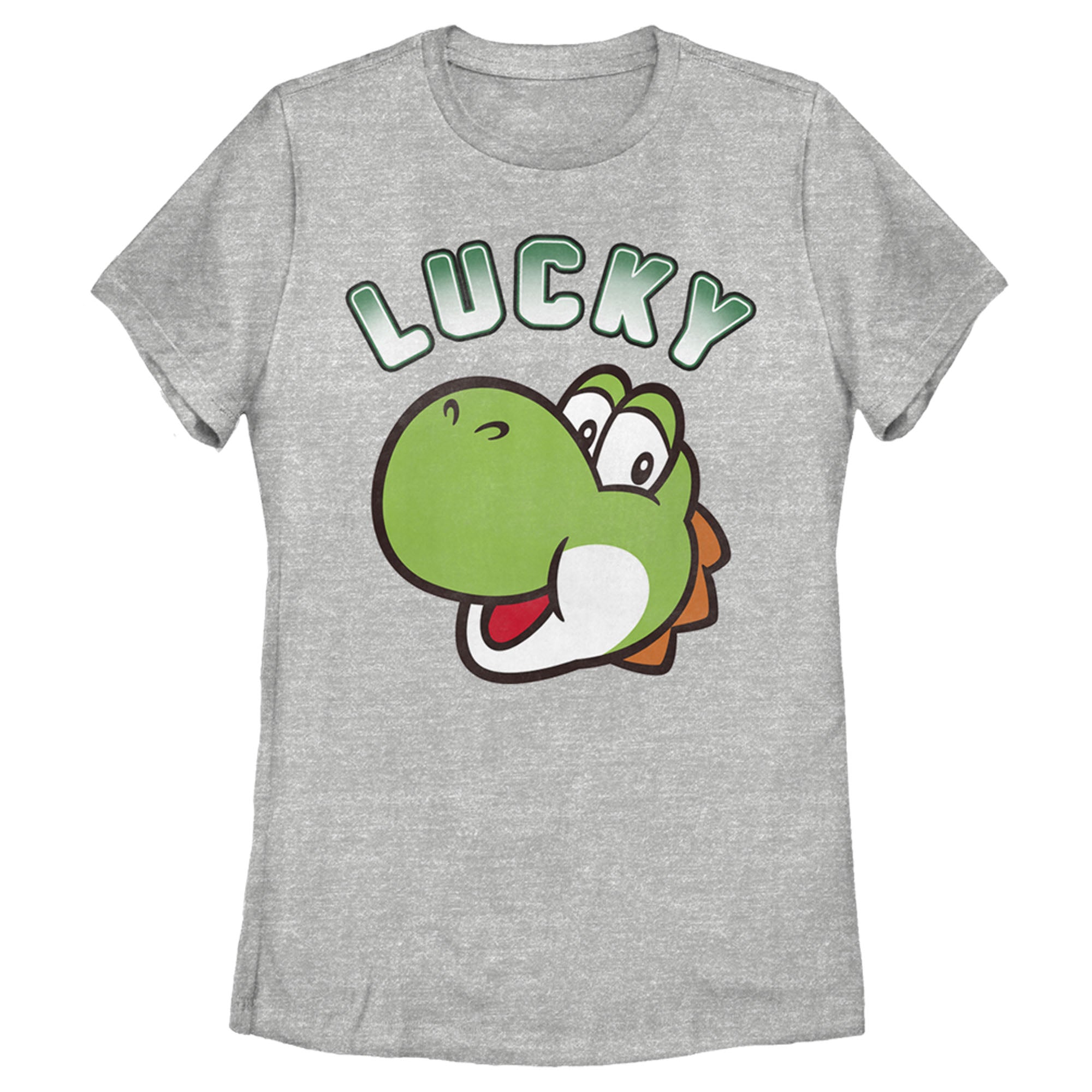 Women’S Nintendo Super Mario St. Patrick’S Day Lucky Yoshi T-Shirt