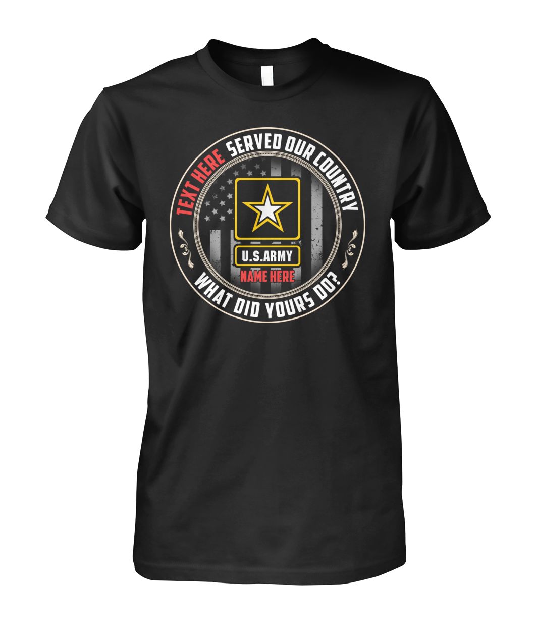 Us Army – Served Our Country – Personalized Shirt