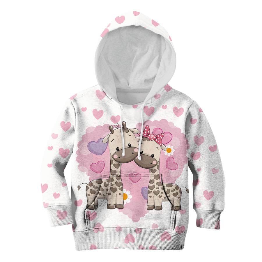 happy giraffe Kid Custom Hoodies T-shirt Apparel