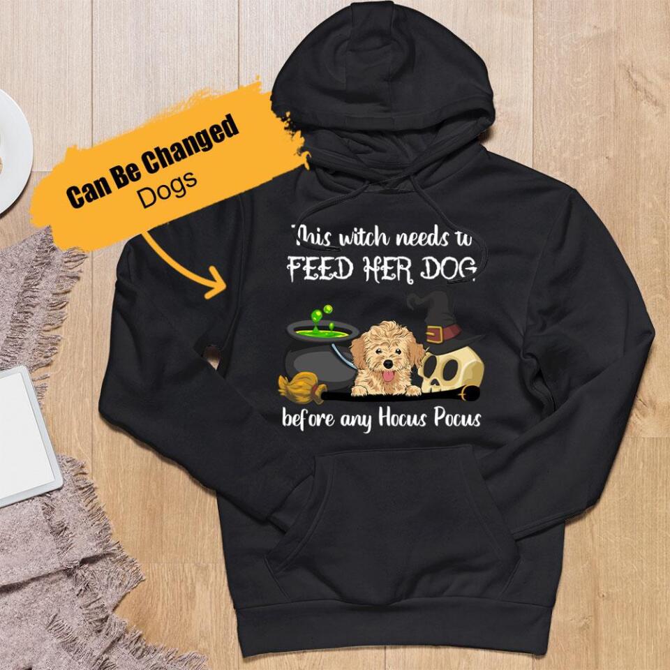 Witch Feed Her Dog – Personalized Hoodie Gift For Family – Trending Personalized