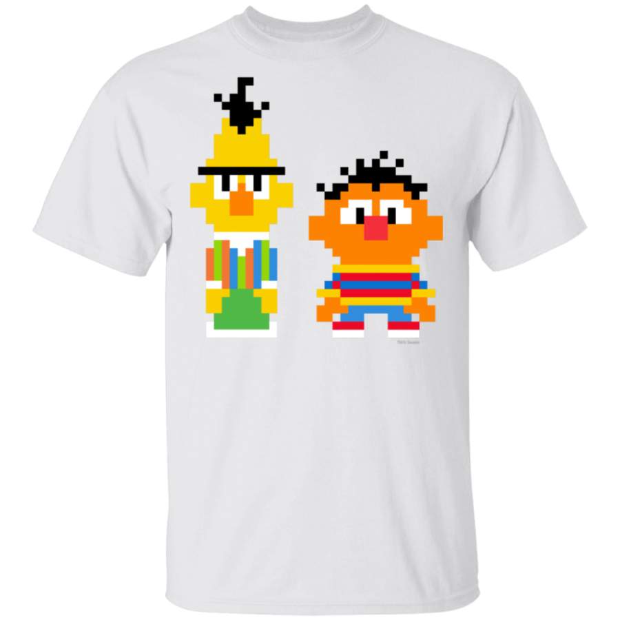 bert and ernie pixel t shirt