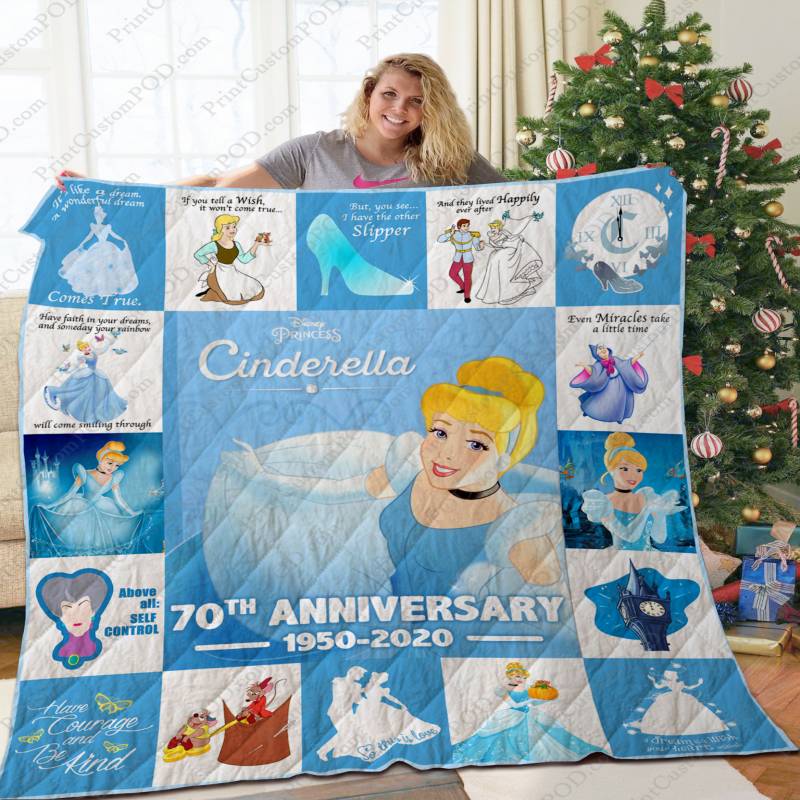 [TA] – Princess Cinderella Quilt Blanket Anniversary