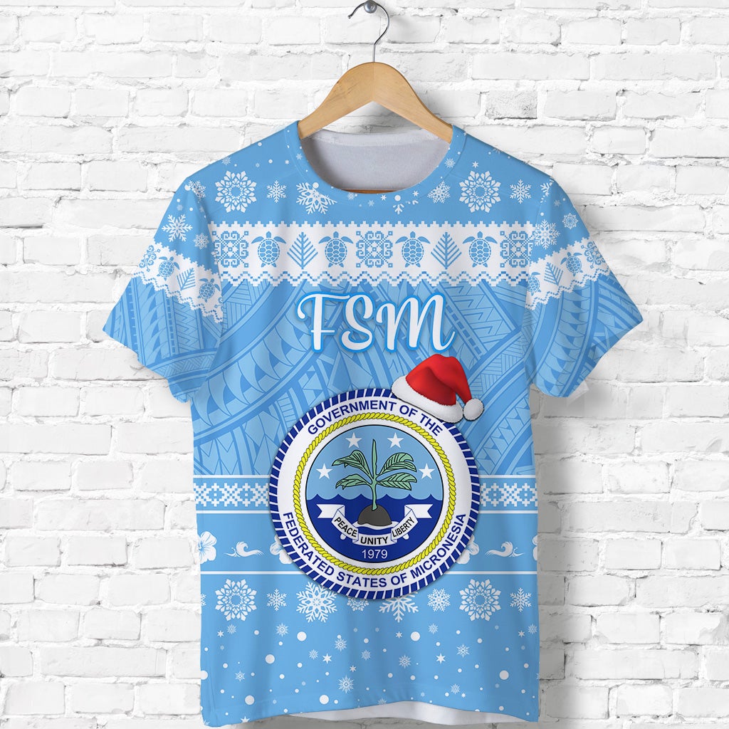 (Custom Personalised) Federated States Of Micronesia Christmas T Shirt Simple Style – Fsm Seal Lt8