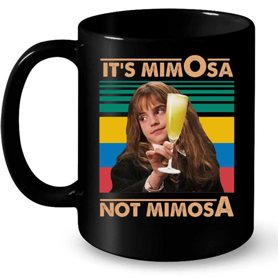 It Is MimOsa Not MimosA Classic Vintage Funny – Full-Wrap Coffee Black Mug