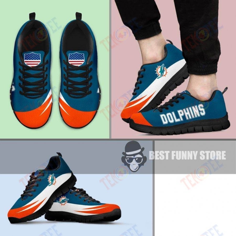 Mens Womens Miami Dolphins Sneakers Awesome T Logo Sneaker Running Shoes For Men Women TDT257