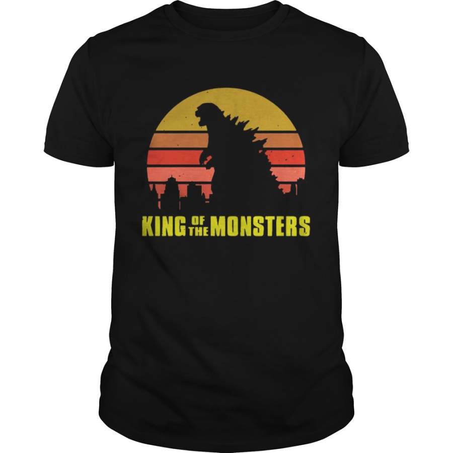 Godzilla King of the monsters vintage retro sunset T-Shirt