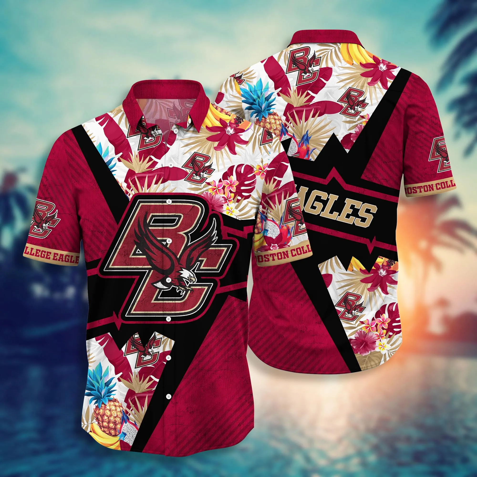 Boston College Eagles NCCA Hawaiian Shirt Bikinis Aloha Shirt