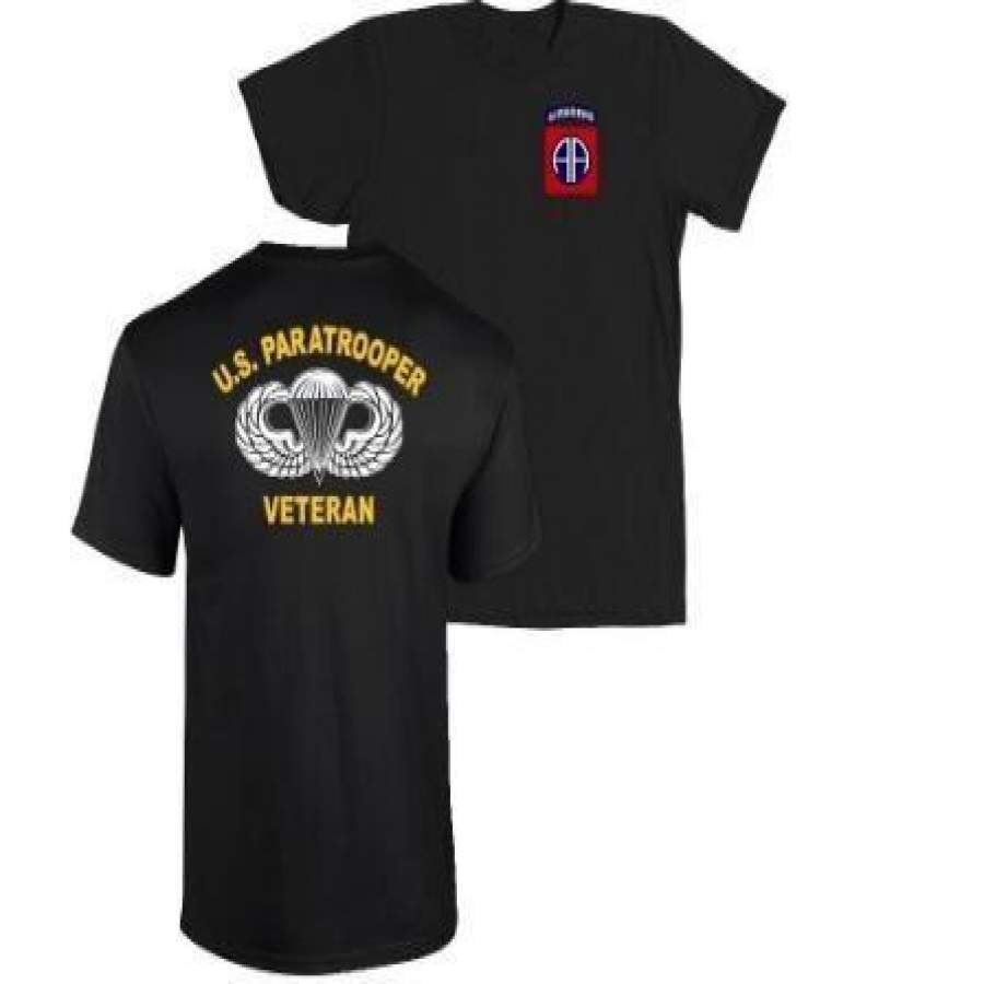 82nd Airborne Division US Paratrooper Veteran T-Shirt Infantry Army ...
