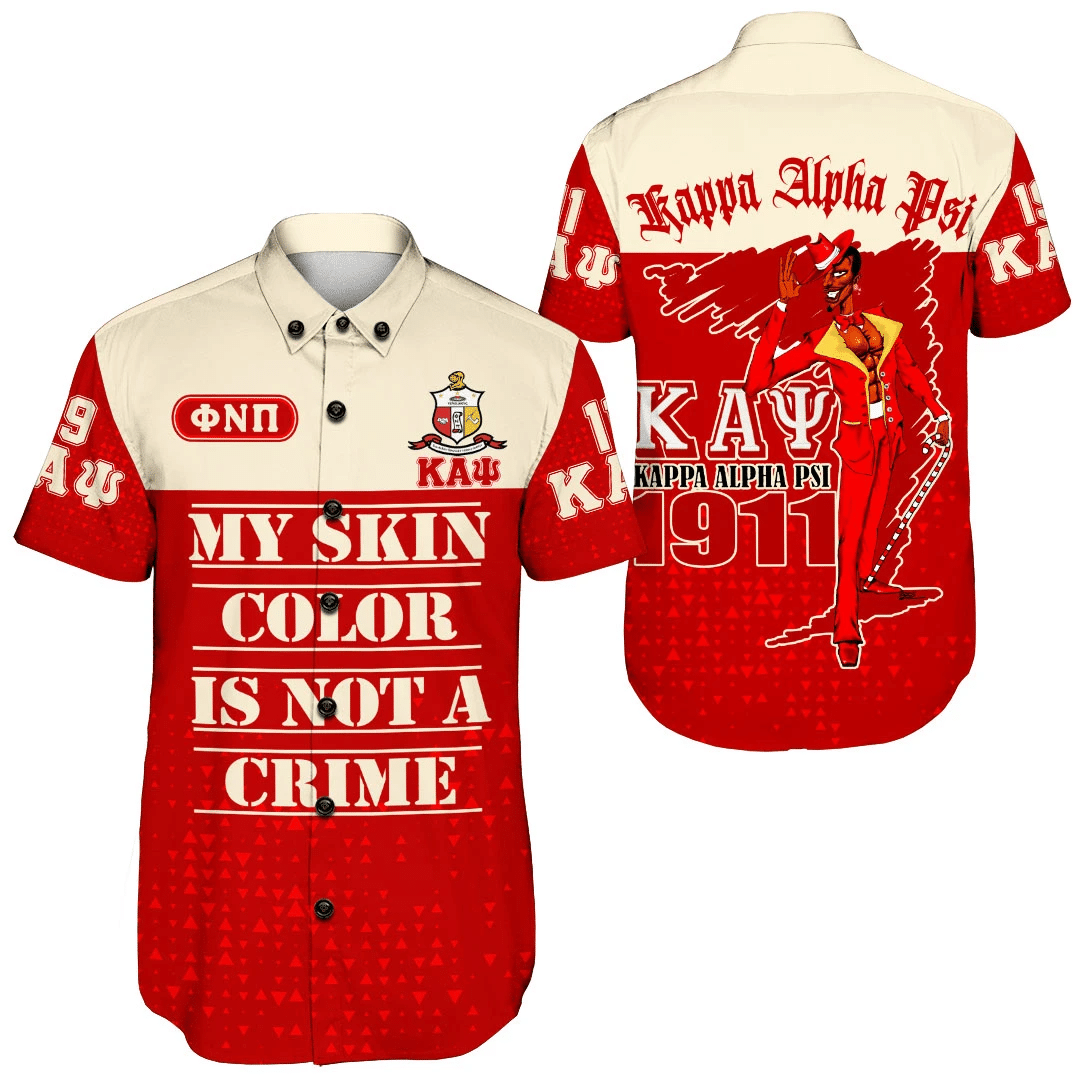 Wonderprint Shirt Kappa Alpha Psi Short Sleeve Shirt Lt10