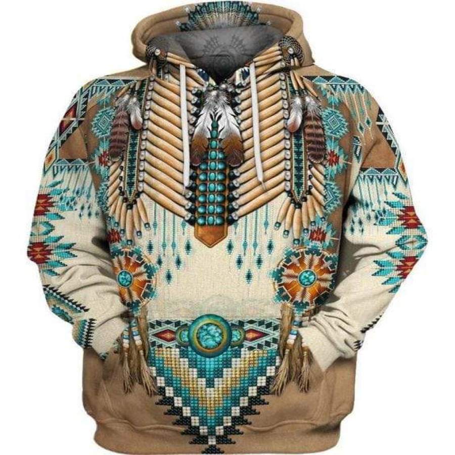 Native Americans Apache Style Hoodie 3D All Over Print