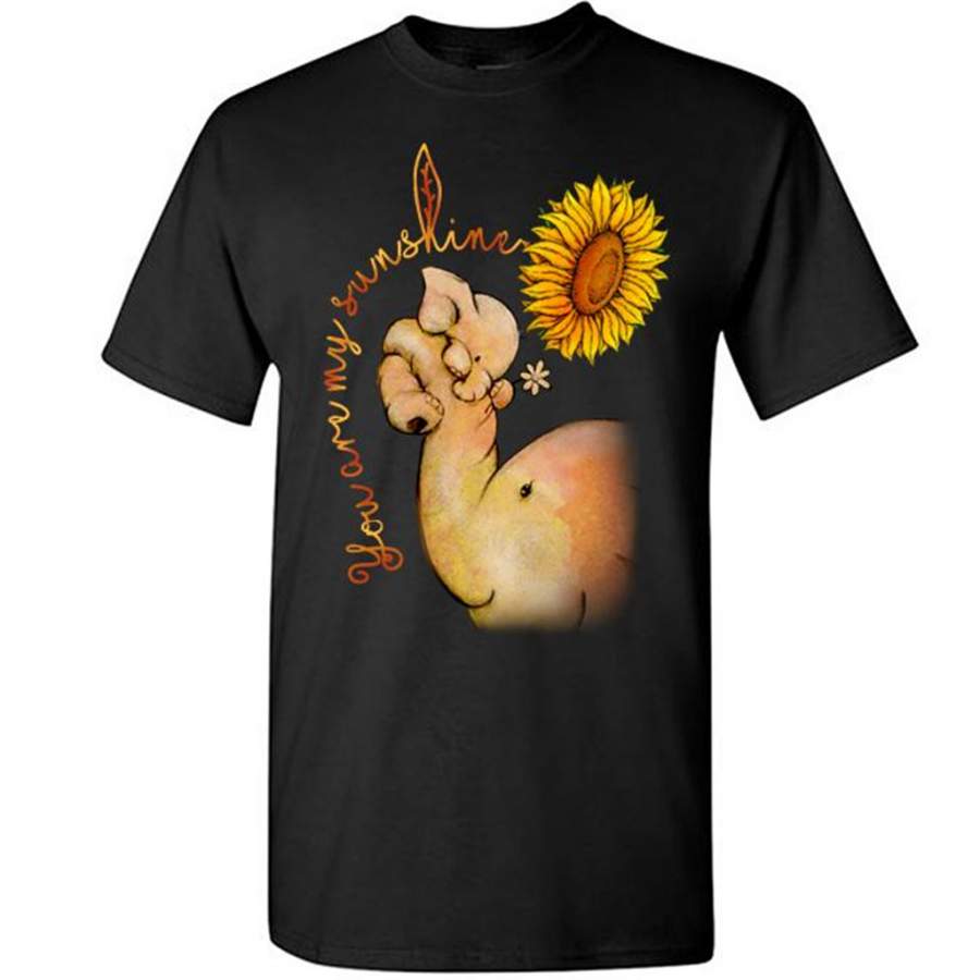 You Are My Sunshine Sunflower Elephant Design, MOther’s Day – Gildan Short Sleeve Shirt