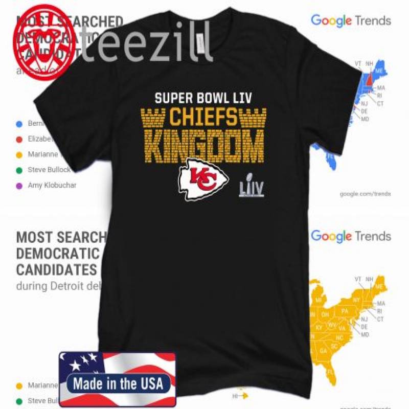 Super Bowl LIV Bound Hometown Kansas City Chiefs AFC Champions TShirt