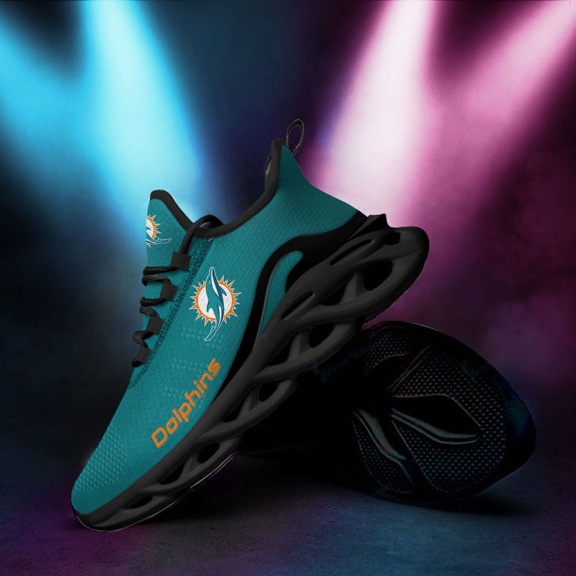 Miami Dolphins New Trending  D Printed  Max Soul Clunky Sneaker Shoes