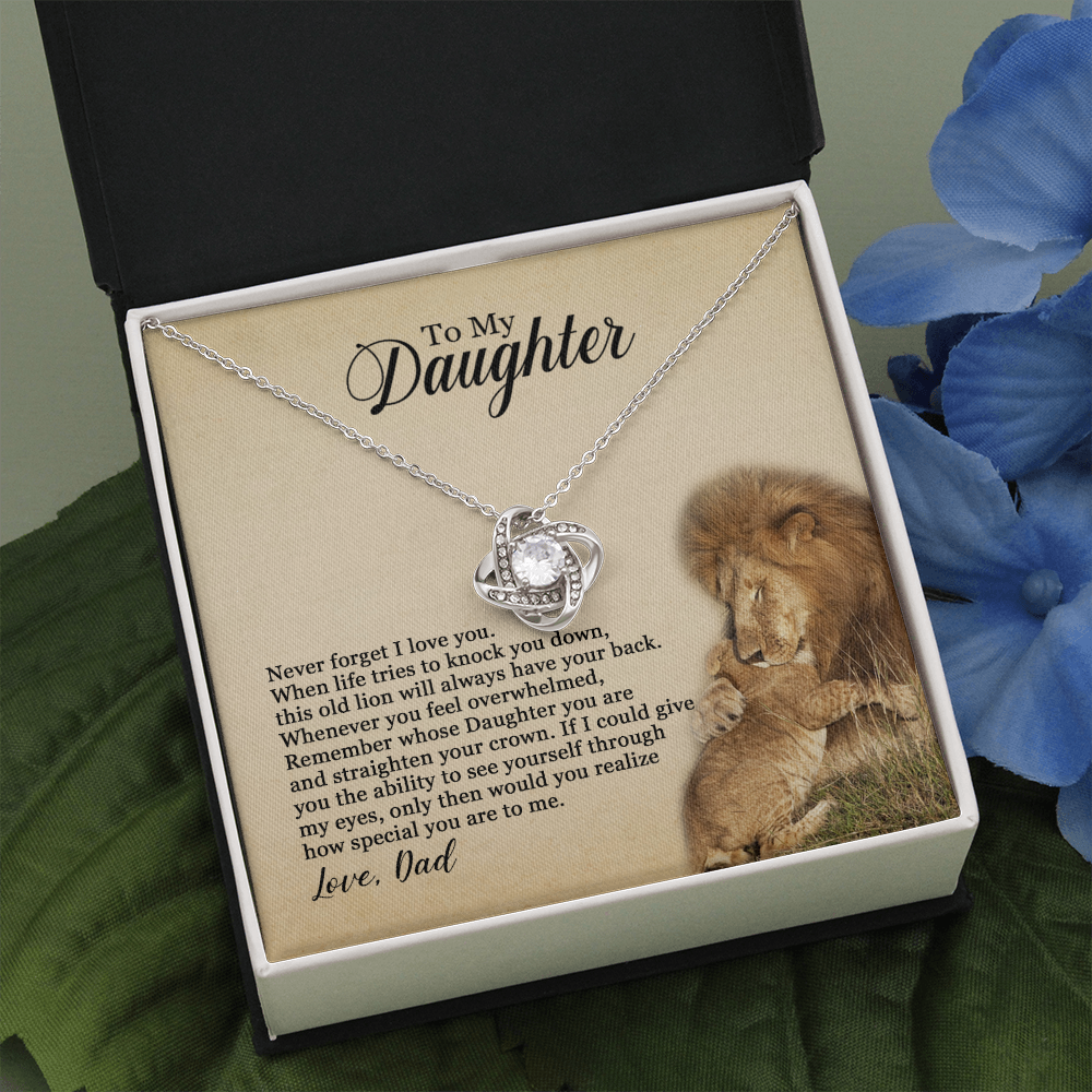 To My Daughter Necklace – Father Daughter Necklace – Father To Daughter Birthday – Graduation Gift – Gifts To Daughter From Dad – This Old Lion – – Dad To Daughter Necklace Jewelry Gift Love Dad To Daughter Necklace – Father Daughter Gifts