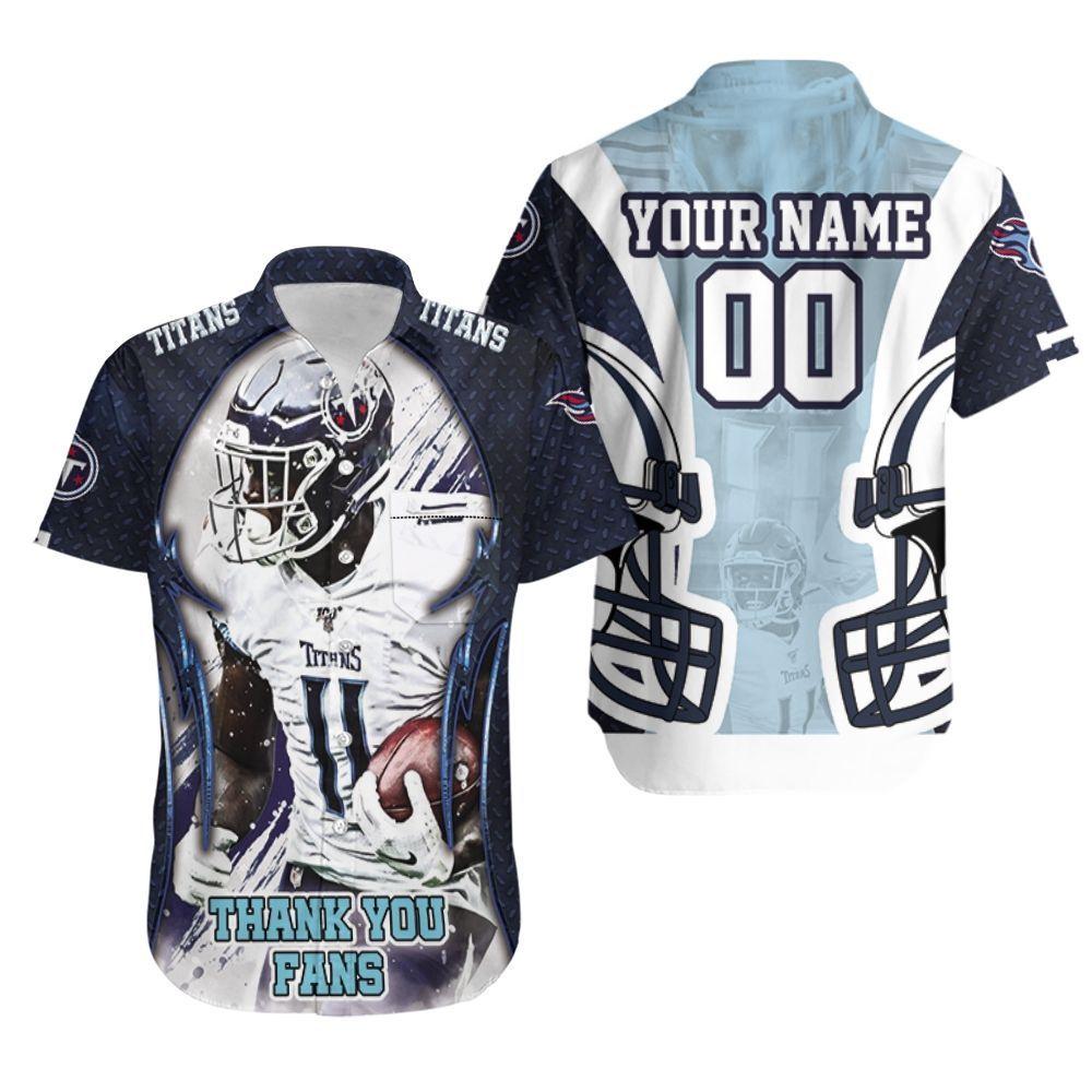 Beach Shirt A.J.Brown Tennessee Titans Super Bowl 2021 Afc South Champions Personalized Hawaiian Shirt