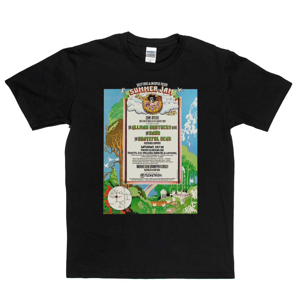 Watkins Glen Summer Jam Poster T-Shirt