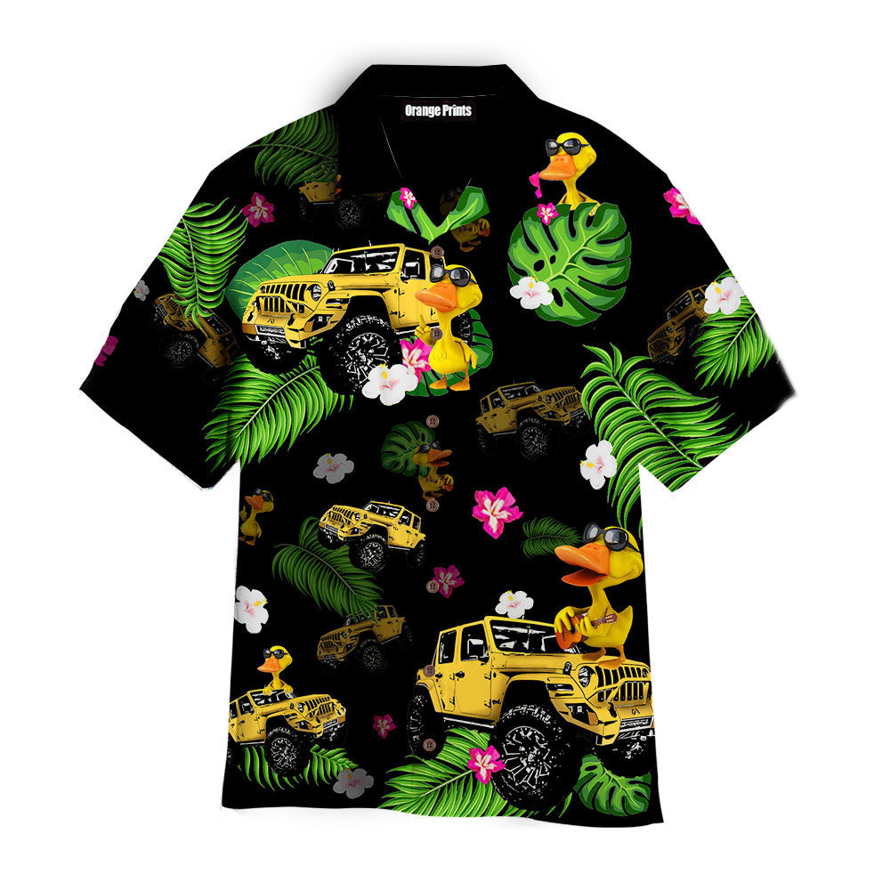 Yellow Duck Besides Truck Aloha Hawaiian Shirts For Men & For Women | Hw4635