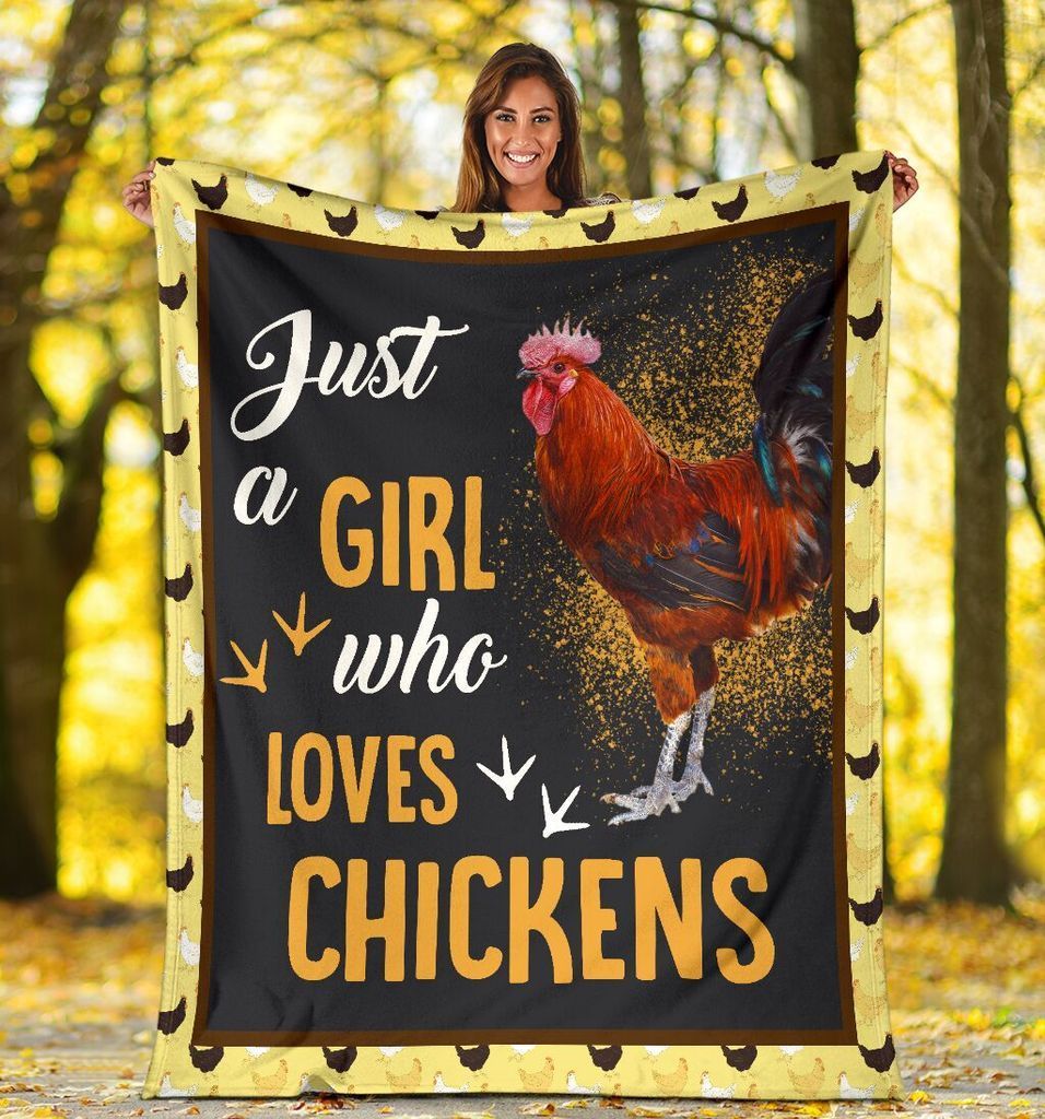 Who Love Chickens, Chickens Gift Fleece Blanket