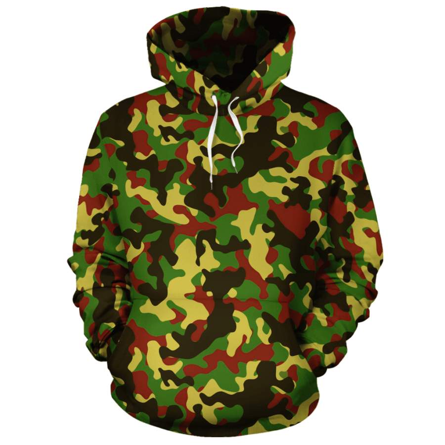 RGB Military Pattern All-over Hoodie