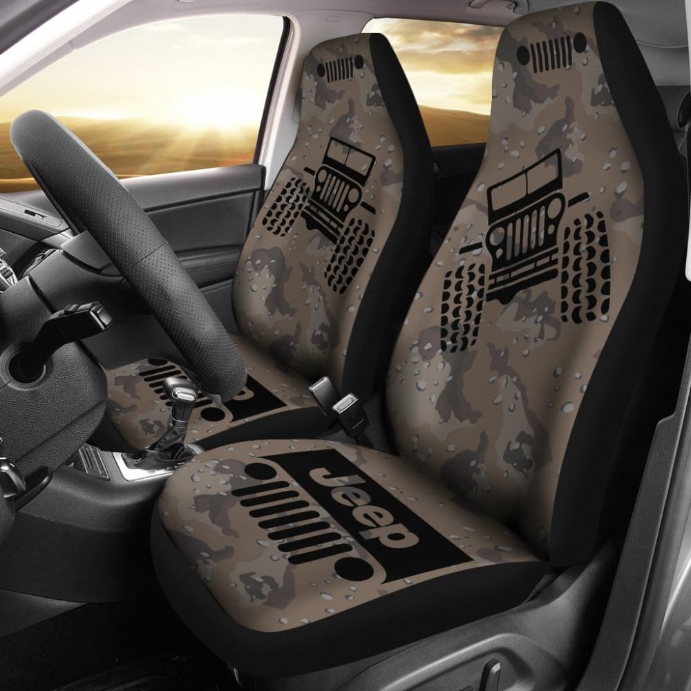 Jeep Offroad – Seat Cover Black Camouflage Desert Dark 101819