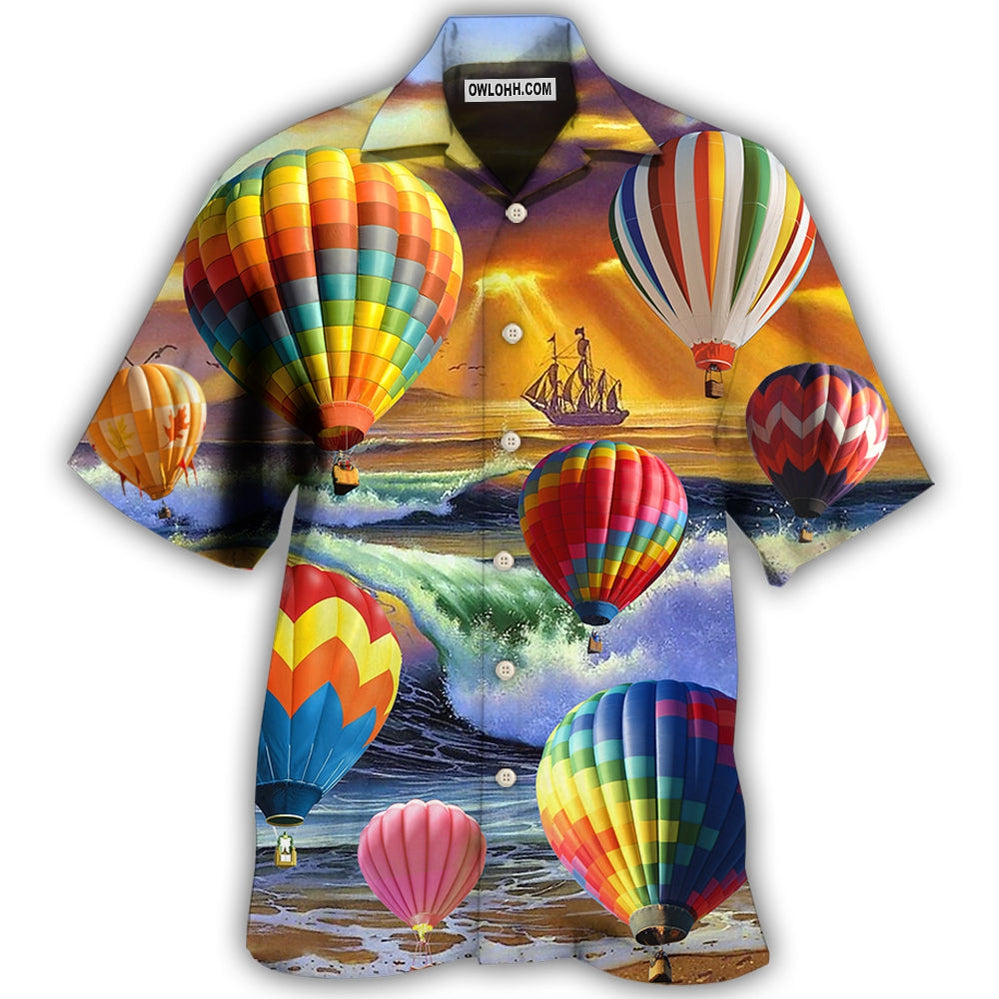 Air Balloon Love Life Style – Hawaiian Shirt – Owl Ohh