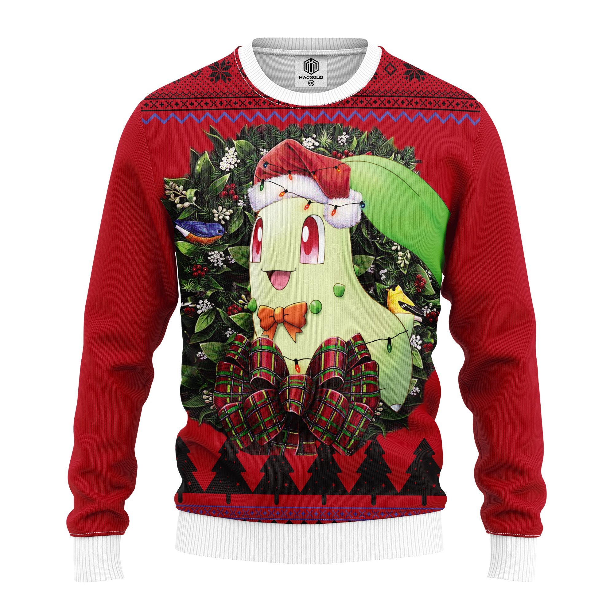 Chikorita Pokemon Mc Ugly Christmas Sweater – thanksgiving gift