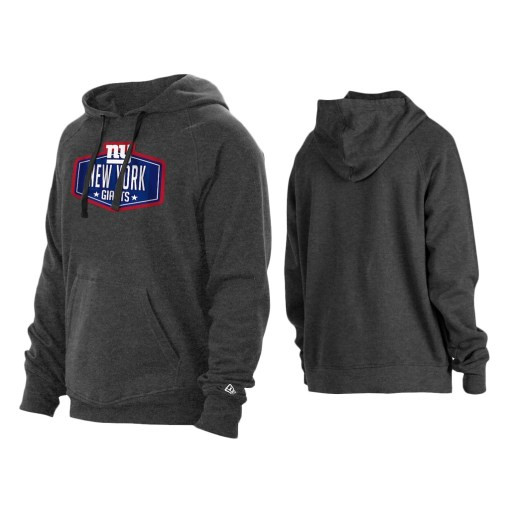 2021 Draft New York Giants Charcoal Hook Hoodie New York Giants Charcoal Hoodie