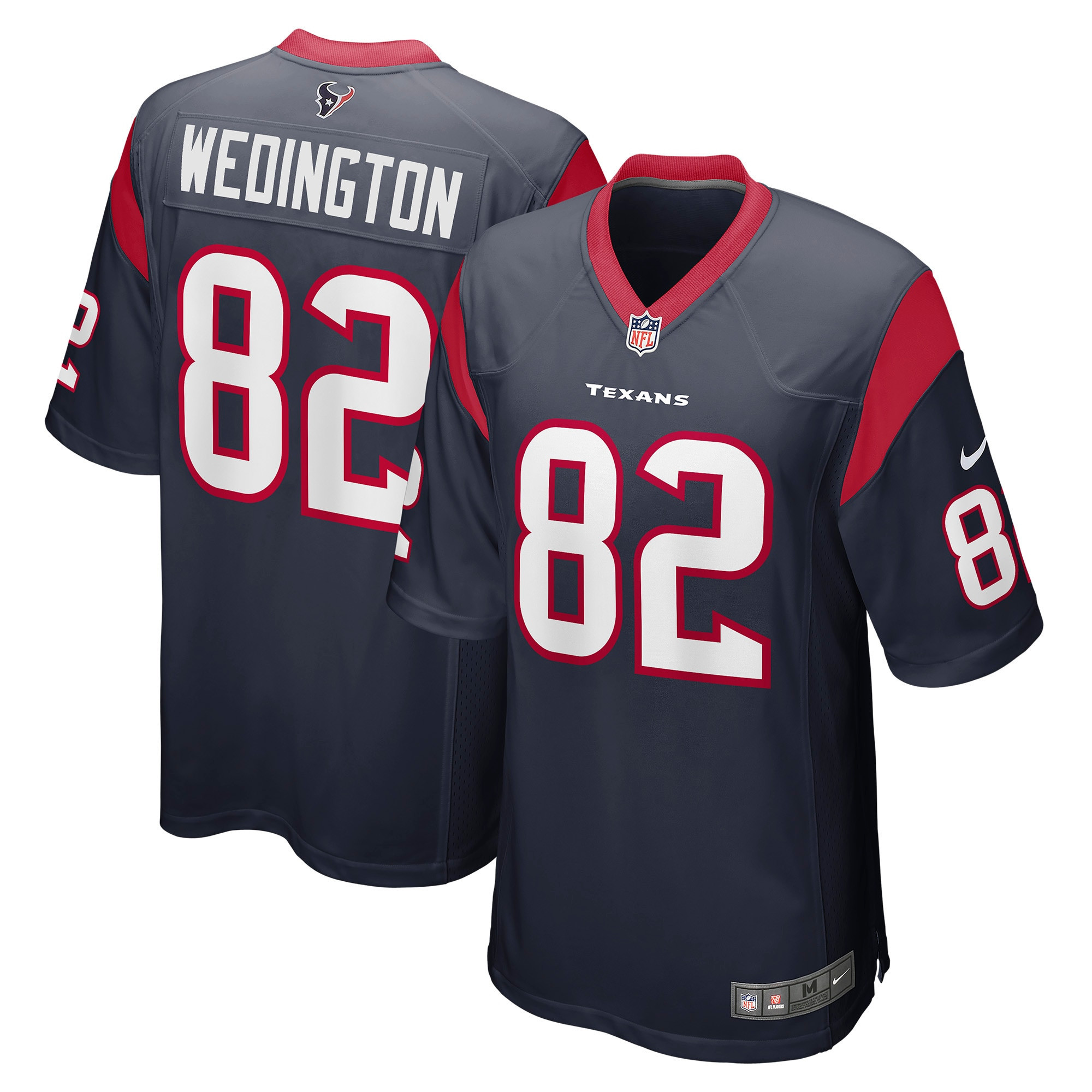 Connor Wedington Houston Texans Game Player Jersey – Navy NFL