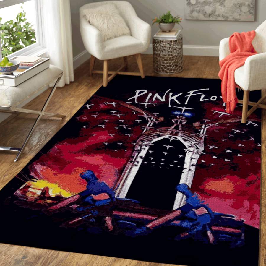 Pink Floyd Progressive Rock Band Abstract Art Area Rug