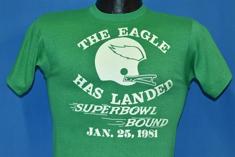 80S Philadelphia Eagles 1981 Super Bowl Shirt