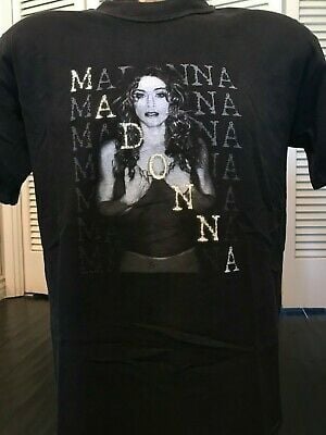 Vintage 1995 Madonna Drowned Tour Shirt   New Wave Dance Pop 9746