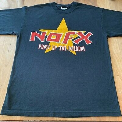 Vintage Nofx Pump Up The Valuum Punk Band 2000 European Concert Tour   T-shirt 4963