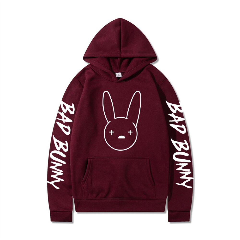 Bad Bunny Hoodies Men/Women Graphic Sweatshirts Rapper Hip Hop Badbunny Hooded Pullover Sweatershirts Male/Women Casual Tops alx