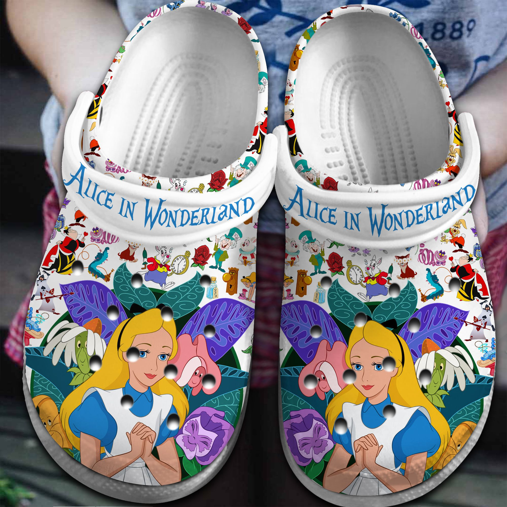 Alice In Wonderland Movie Crocss Clogs For Men Women And Kid Bm1411-2173-1