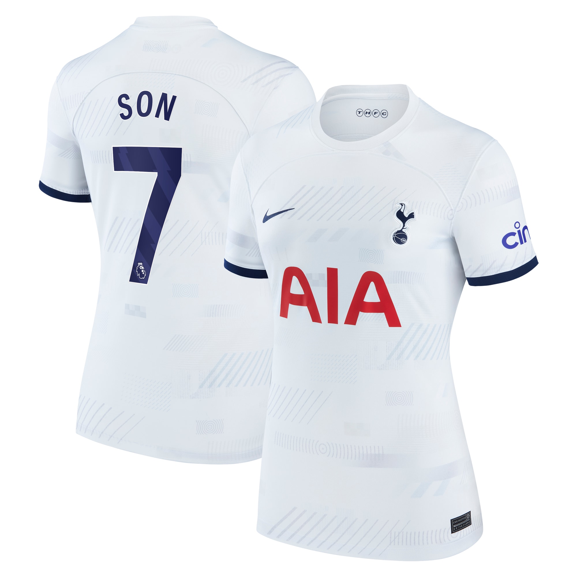 Son Heung-min Tottenham Hotspur Women's Home 2023/24 Replica Player Jersey – White