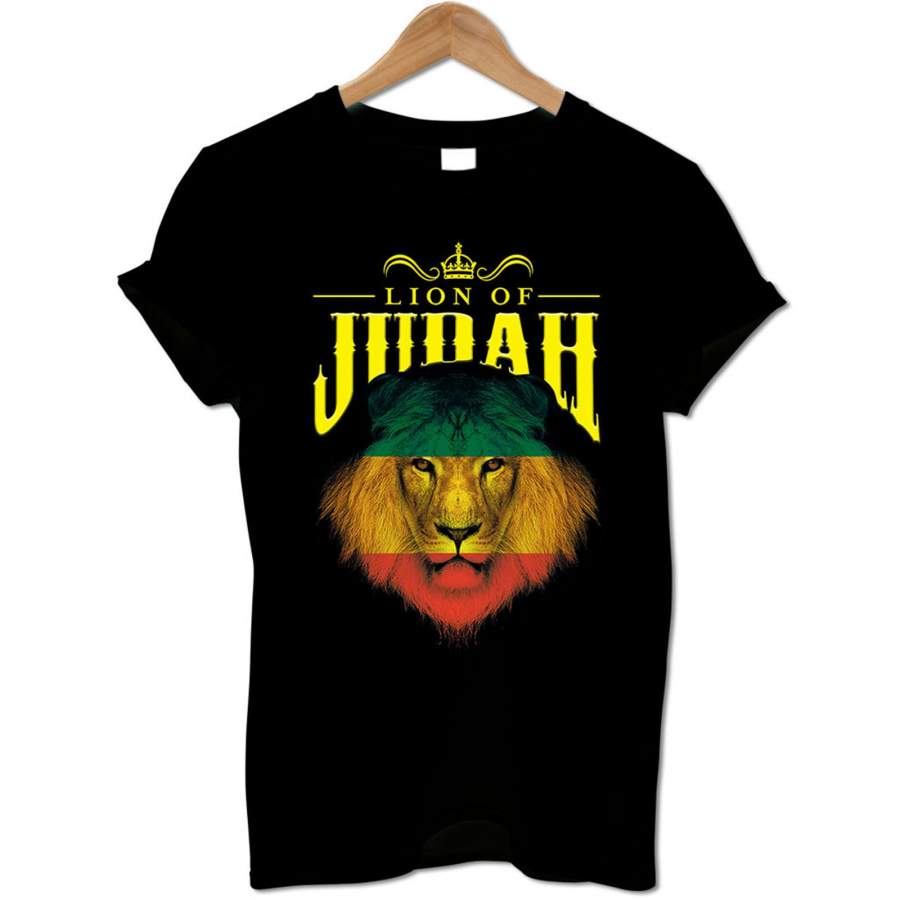 The Lion of Judah  Ethiopia Rastafari T-shirt