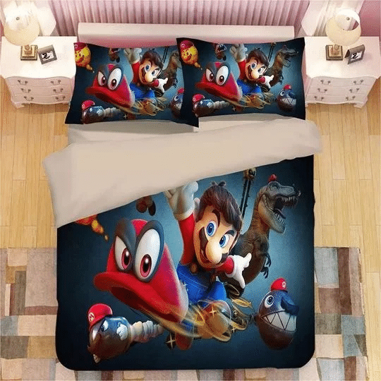 Super Mario Bros 6 Duvet Quilt Bedding Set