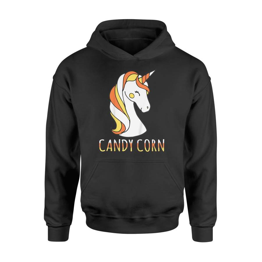 Candy Corn Unicorn Halloween – Premium Hoodie