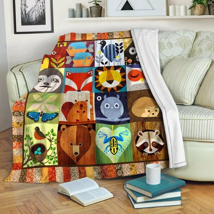 Animal Clm2711062S Sherpa Fleece Blanket