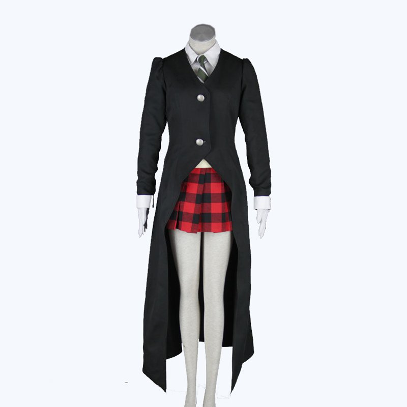 Anime Soul Eater Maka Albarn Cosplay Costume Women Girl Skirt Uniform Halloween Carnival Party Wig Jackets Tie White alx