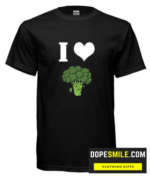 I Love Broccoli cool T-Shirt