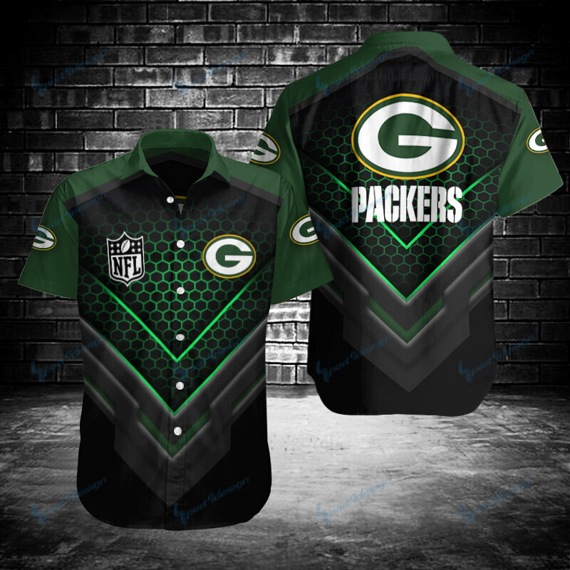 Green Bay Packers Button Shirt Bg957