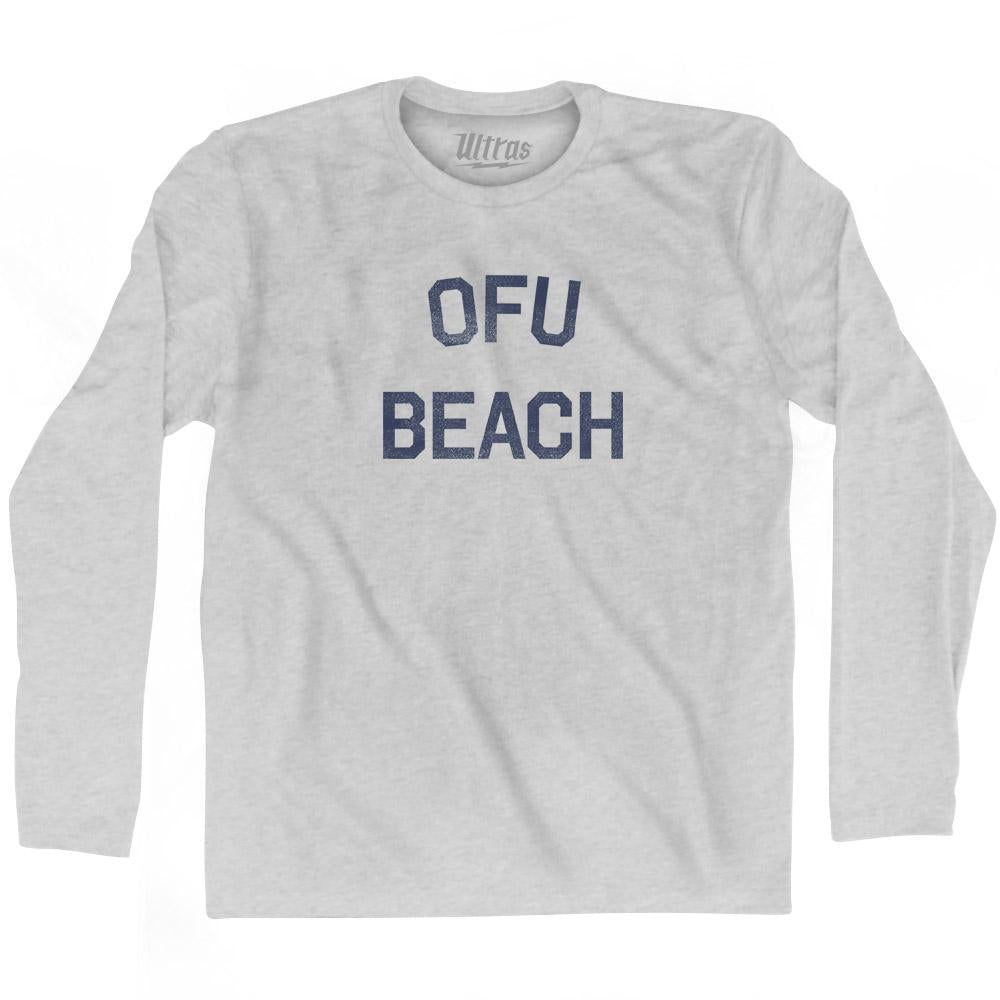 American Samoa Ofu Beach Adult Cotton Long Sleeve Vintage T-shirt