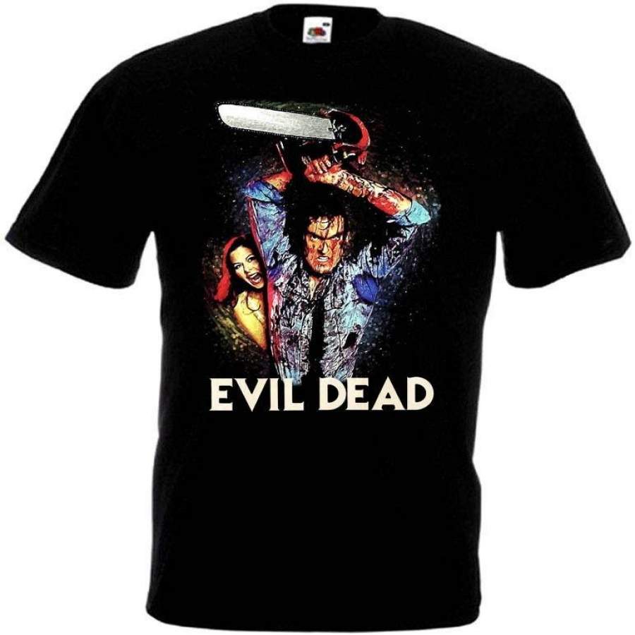 Fashion Man Evil Dead Movie Poster T Shirt Sizes S-3xl