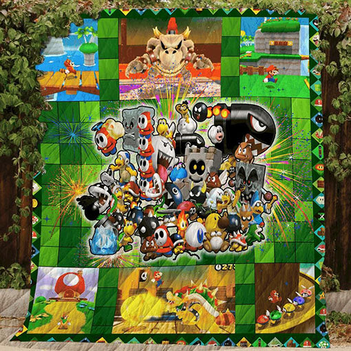 Super Mario 3D Land  Quilt Blanket