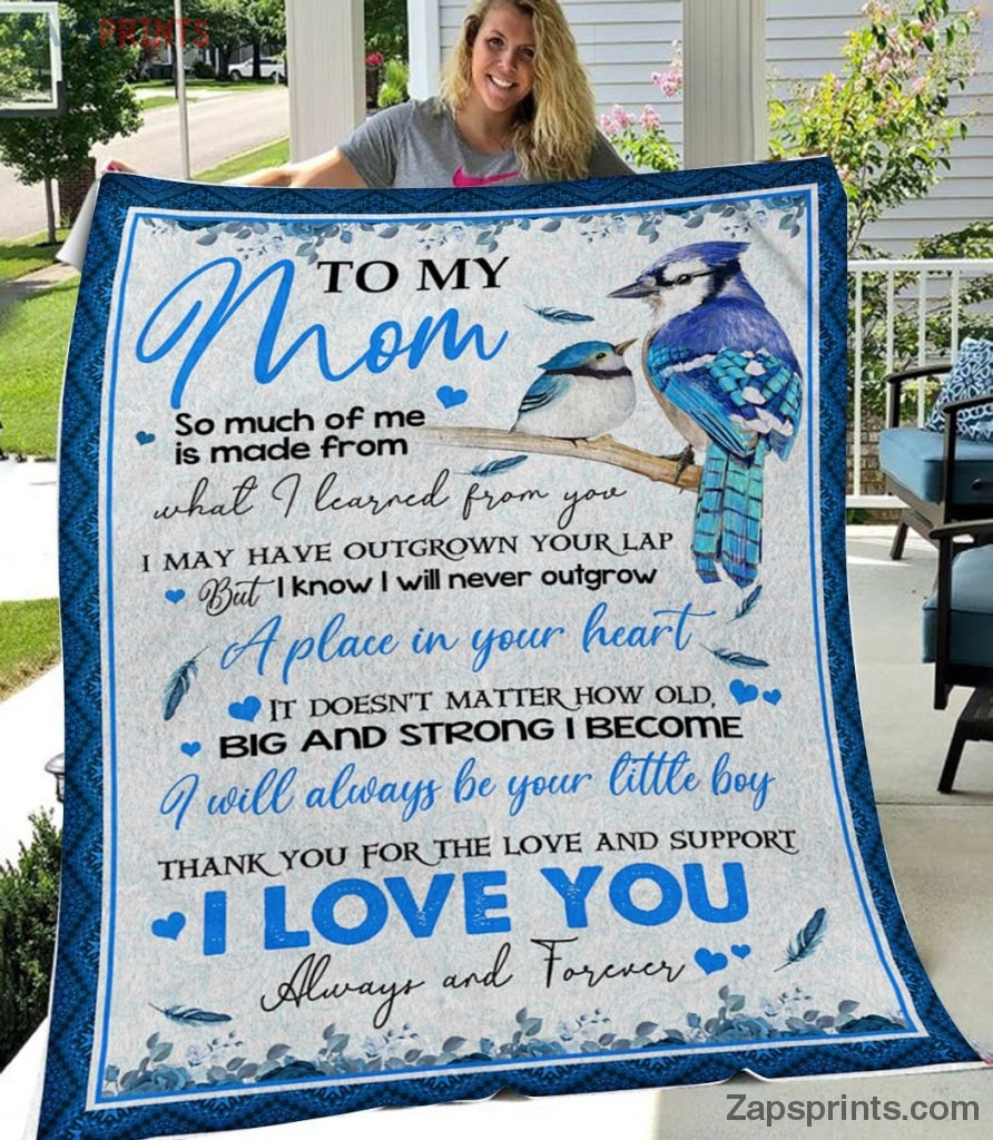 Gift For Mom – To My Mom – Bird – A Place In Your Heart – Blanket