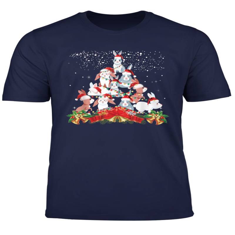 Christmas Bunny Tree Xmas Noel Decoration Gift Rabbit Shirt