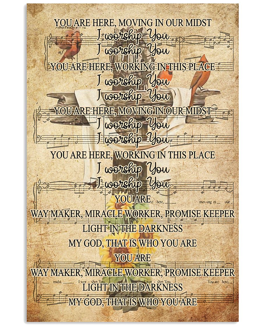 I Worship You Easter Canvas And Poster | Wall Decor Visual Art