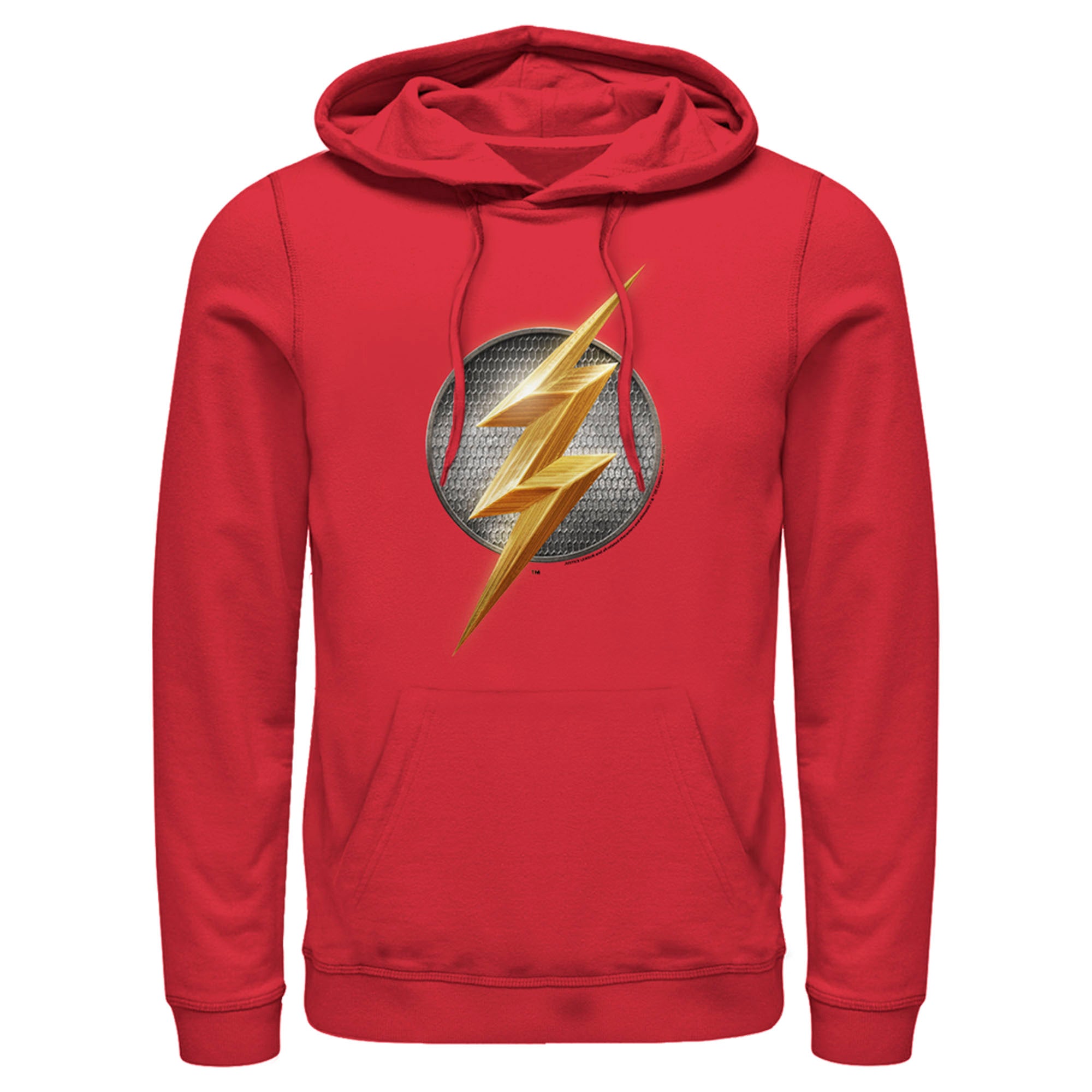 Zack Snyder Justice League Men’S The Flash Logo  Pull Over Hoodie